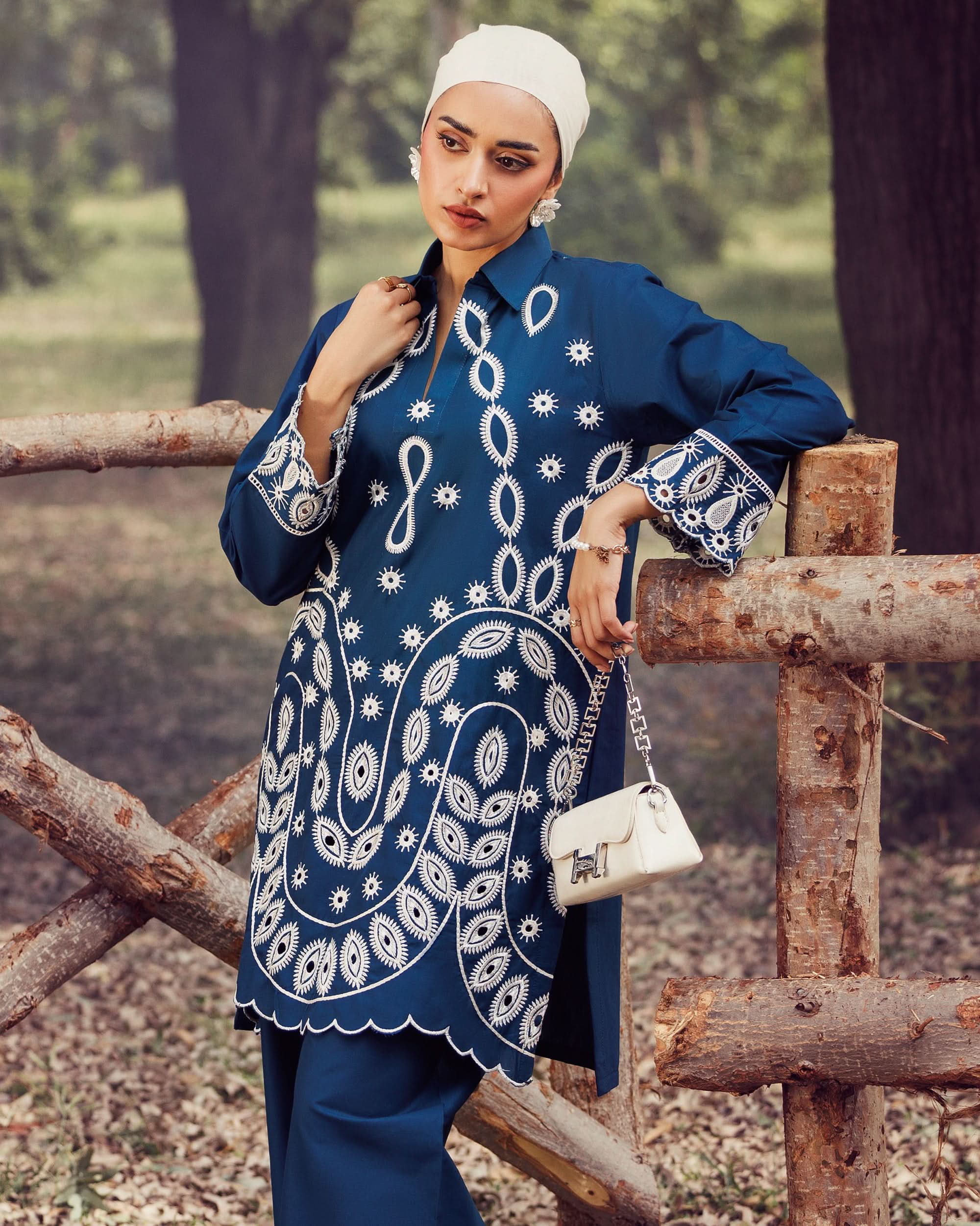 Valuables Women Fusion Embroidered 2-Piece Suit, Women Shalwar Suits, Chase Value, Chase Value