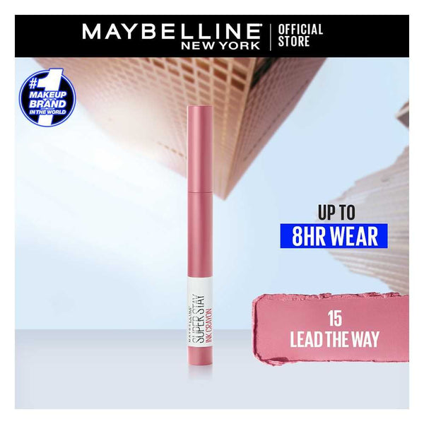 Maybelline New York Superstay Ink Crayon Lipstick, 15 Lead The Way, Lipstick, Maybelline, Chase Value