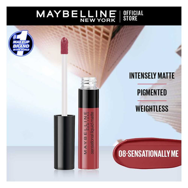 Maybelline New York Color Sensational Liquid Matte Lipstick, 08 Sensationally Me, Foundation, Maybelline, Chase Value
