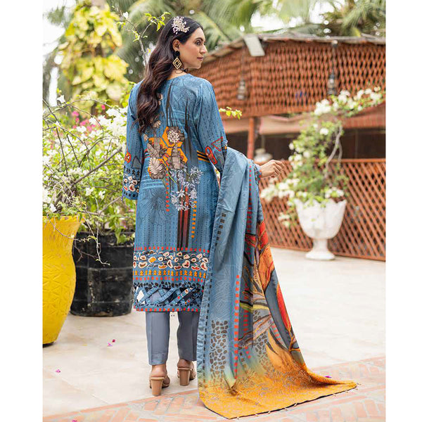 Schick Chambery Embroidered Un-stitched 3ps Suit - 6