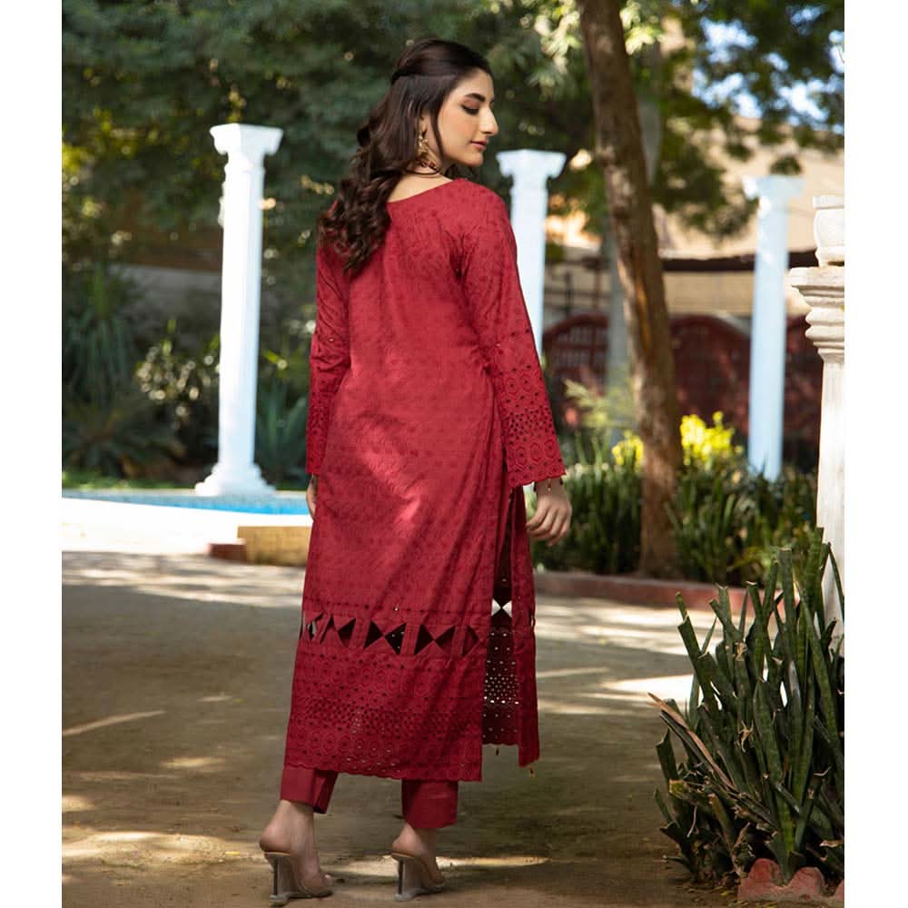 Schick Jaza Schiffli Embroidered Unstitched 2Pcs Suit V-4, Women, 2Pcs Shalwar Suit, MI Creation, Chase Value