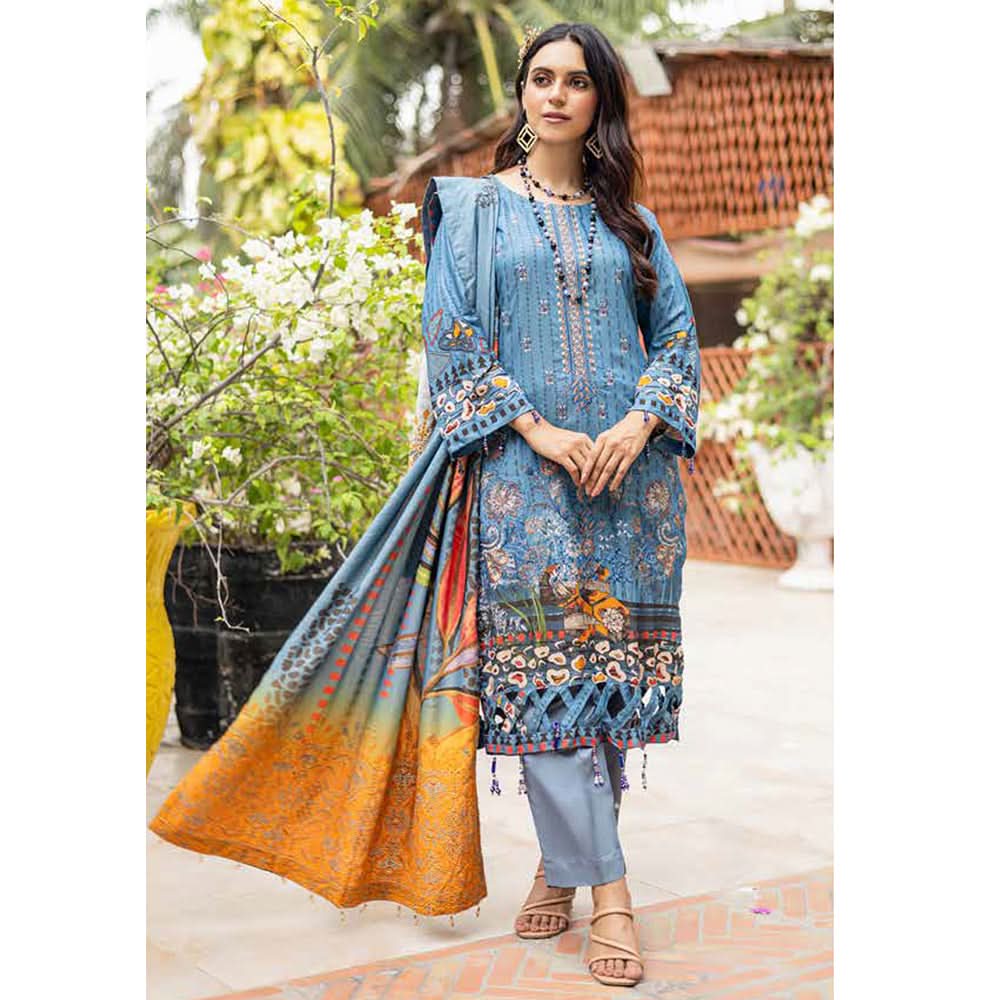 Schick Chambery Embroidered Un-stitched 3ps Suit - 6, Women, 3Pcs Shalwar Suit, MI Creation, Chase Value