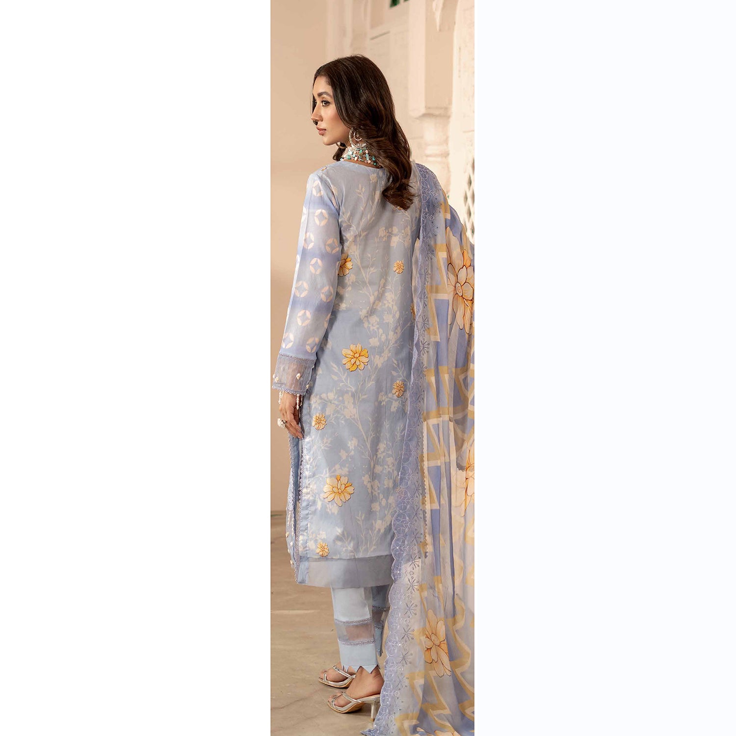 Sunshine Bloom By Al Zohaib Lawn Premium Unstitched 3 Pcs Suit - 3, Women, 3Pcs Shalwar Suit, Al-Zohaib Textiles, Chase Value