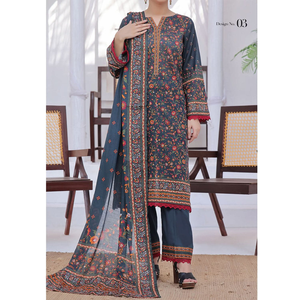 Ayesha Alishba By VS Textile Printed Lawn Unstitched 3Pcs Suit - 598, Women, 3Pcs Shalwar Suit, VS Textile, Chase Value
