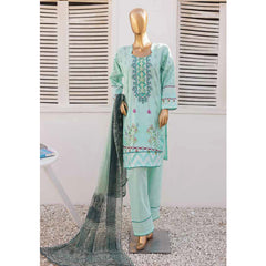 Zoha Lawn Printed Embroidered 3Pcs Suit with Bember Dupatta - 4, Women, 3Pcs Shalwar Suit, Leeds Textile, Chase Value