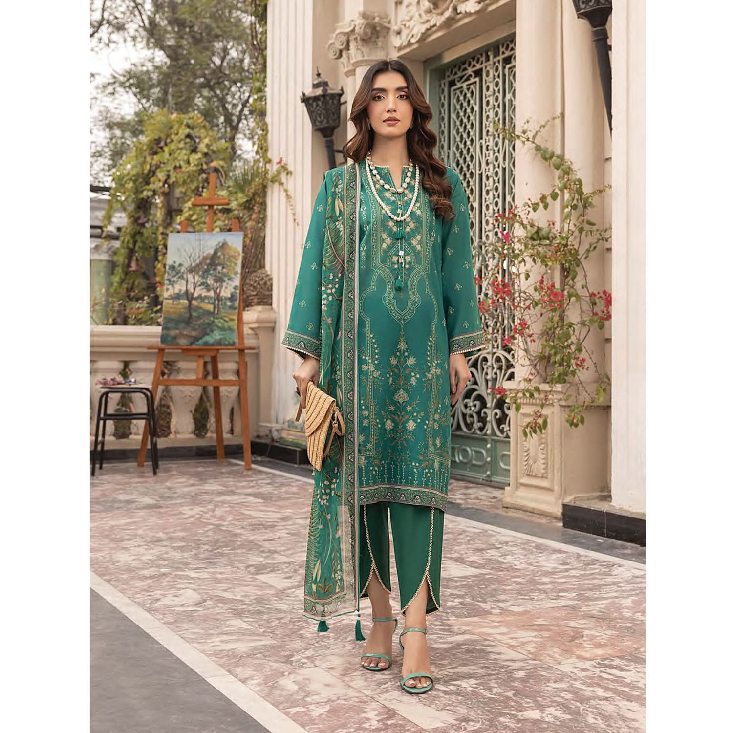 Komal By LSM Textiles Lawn Printed Unstitched 3Pcs Suit - LG-MM-0306, Women, 3Pcs Shalwar Suit, LSM Textiles, Chase Value