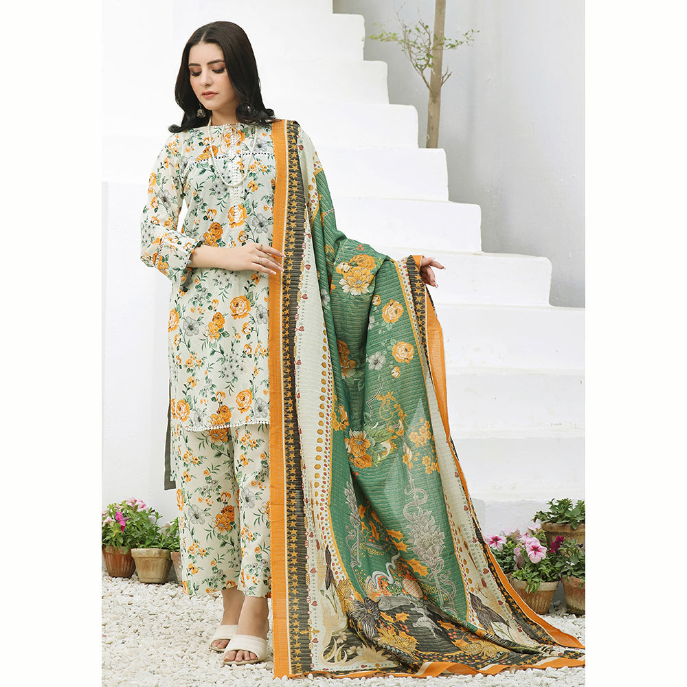Bin Hameed Shalizeh Lawn Printed CO-Ords Unstitched 3Pcs Suit - 3, Women, 3Pcs Shalwar Suit, Rana Arts, Chase Value