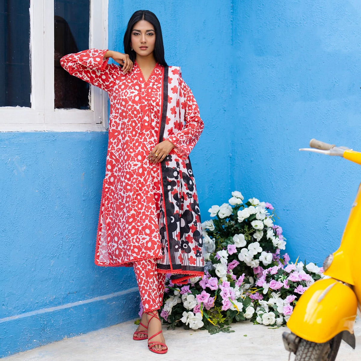 Salina Separates By Regalia Printed Lawn Unstitched 3Pcs Suit V-2 - 3, Women, 3Pcs Shalwar Suit, Regalia Textiles, Chase Value
