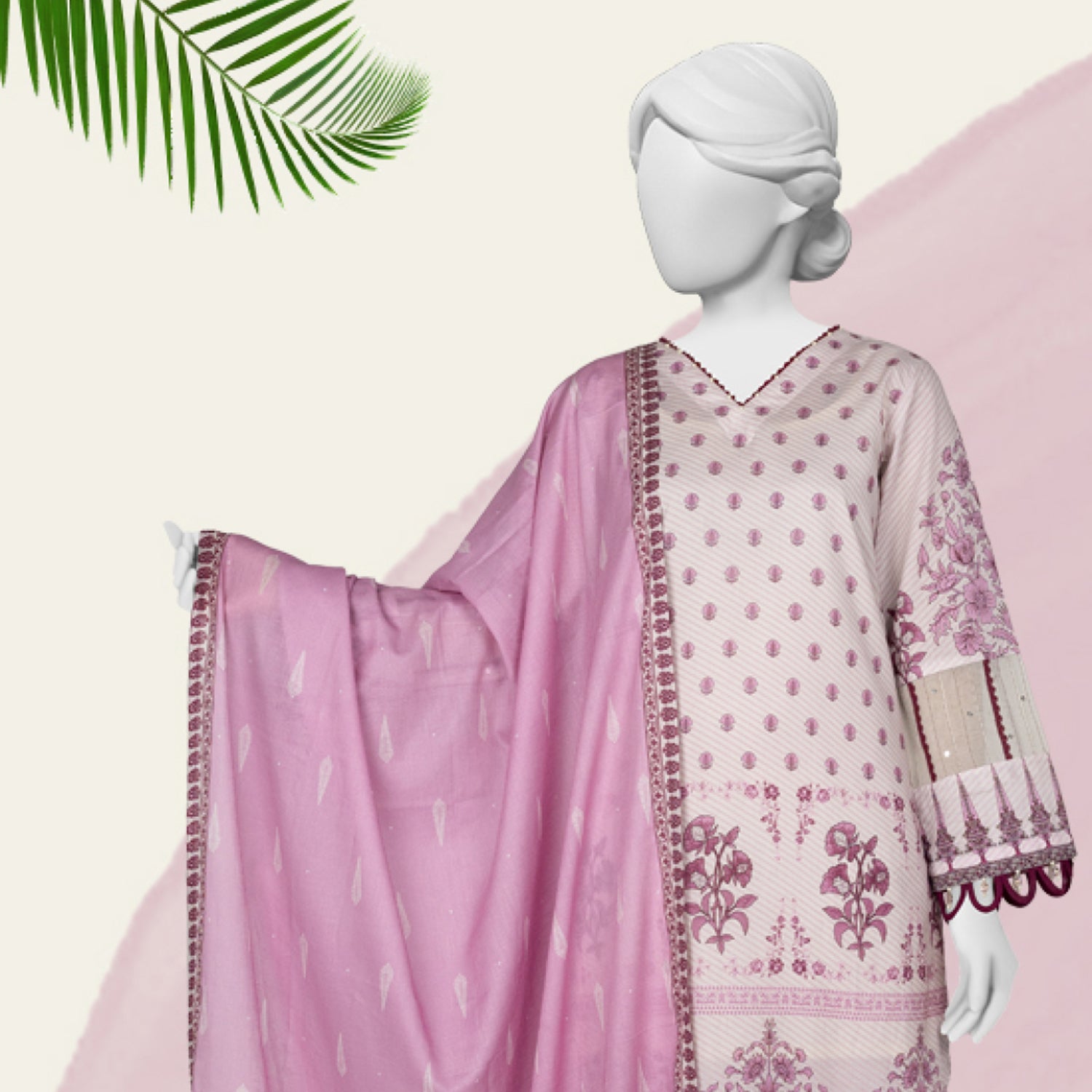 Panjnad Norah Lawn By J. Printed Unstitched 3 Pcs Suit - 241077, Women, 3Pcs Shalwar Suit, Chase Value, Chase Value