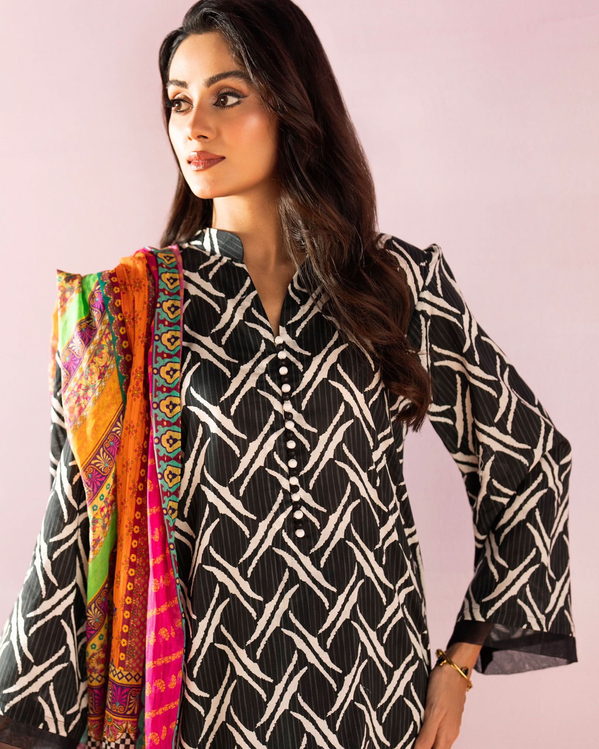 Salina Women’s 3PC Printed Suit-3, Women, 3Pcs Shalwar Suit, Chase Value, Chase Value