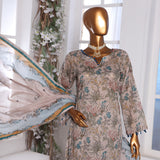 3D Daman kari By MI Creation Printed Lawn With Embroidered Unstitched 3Pcs Suit - 8, Women, 3Pcs Shalwar Suit, MI Creation, Chase Value