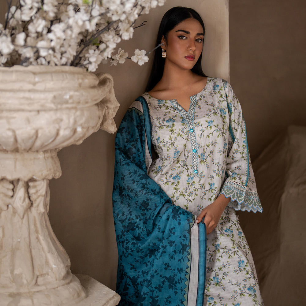 Salina By Regalia Lawn Printed Unstitched 3Pcs Suit V-4 - 3, Women, 3Pcs Shalwar Suit, Regalia Textiles, Chase Value