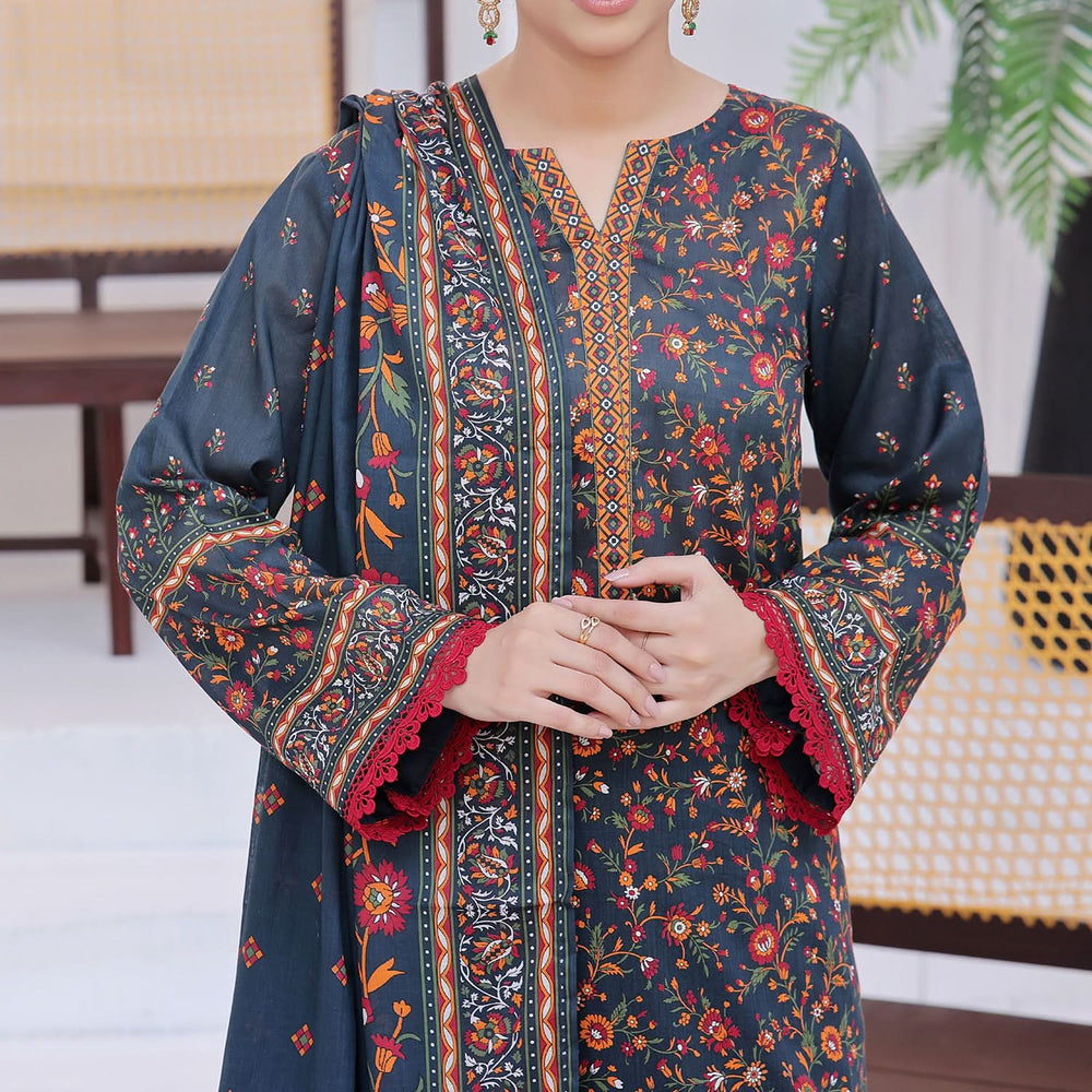 Ayesha Alishba By VS Textile Printed Lawn Unstitched 3Pcs Suit - 598, Women, 3Pcs Shalwar Suit, VS Textile, Chase Value