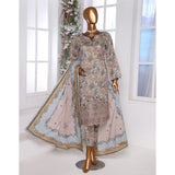 3D Daman kari By MI Creation Printed Lawn With Embroidered Unstitched 3Pcs Suit - 8, Women, 3Pcs Shalwar Suit, MI Creation, Chase Value