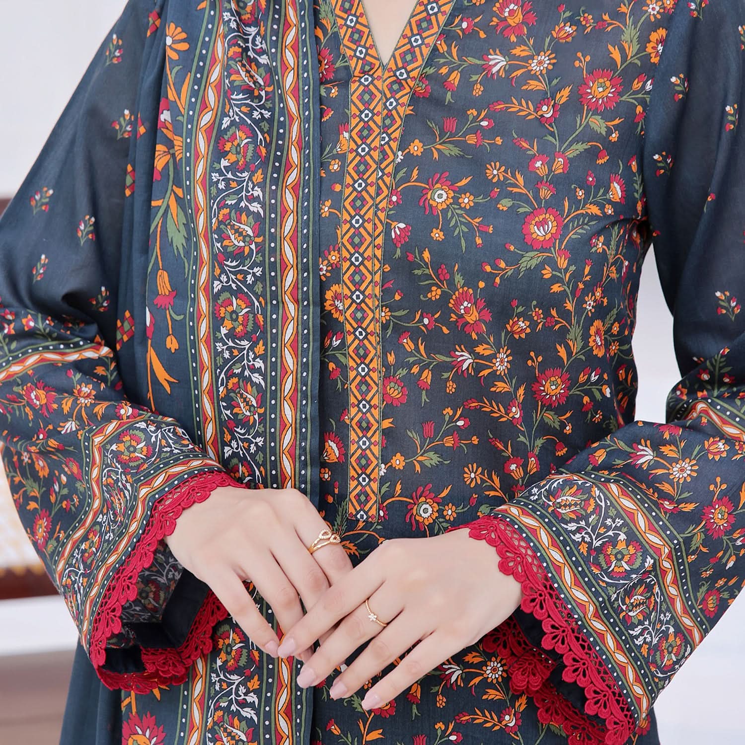 Ayesha Alishba By VS Textile Printed Lawn Unstitched 3Pcs Suit - 598, Women, 3Pcs Shalwar Suit, VS Textile, Chase Value