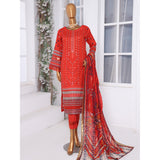 Needle Wonder By Dr. Haris Printed & Embroidered Lawn Unstitched 3Pcs Suit - 8, Women, 3Pcs Shalwar Suit, MI Creation, Chase Value