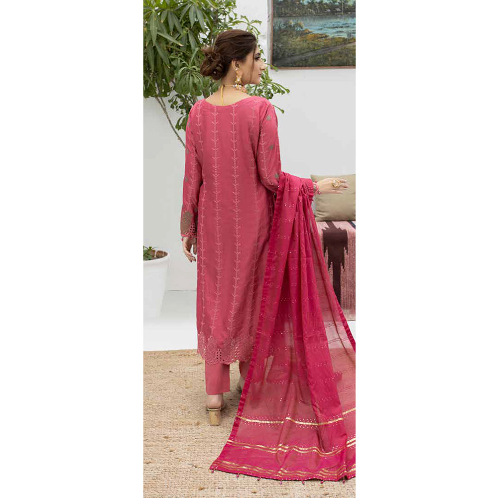 Schick Koel Viscose Schiffli Boring Embroidered Unstitched Suit With Fancy Dupatta - 7, Women, 3Pcs Shalwar Suit, MI Creation, Chase Value
