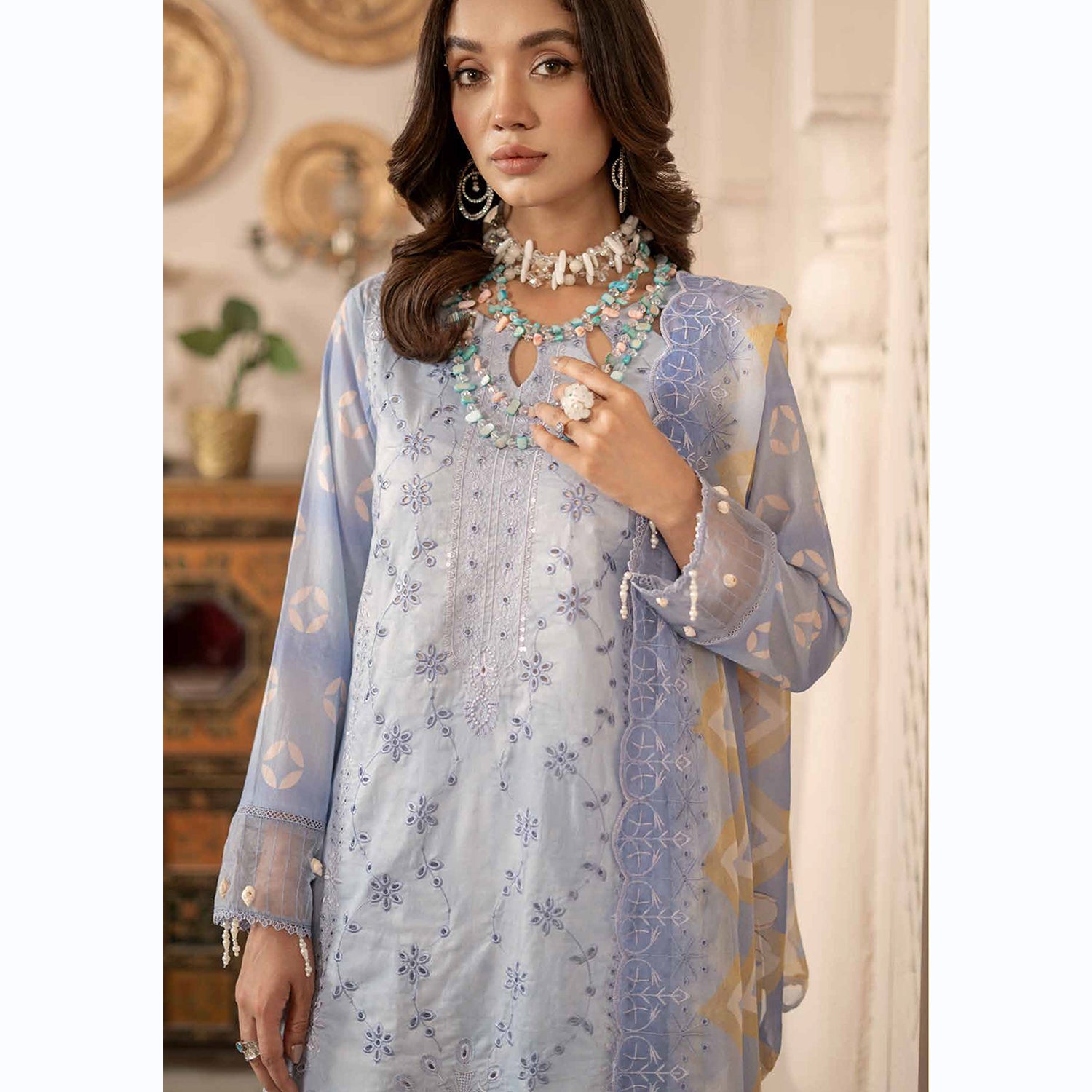 Sunshine Bloom By Al Zohaib Lawn Premium Unstitched 3 Pcs Suit - 3, Women, 3Pcs Shalwar Suit, Al-Zohaib Textiles, Chase Value