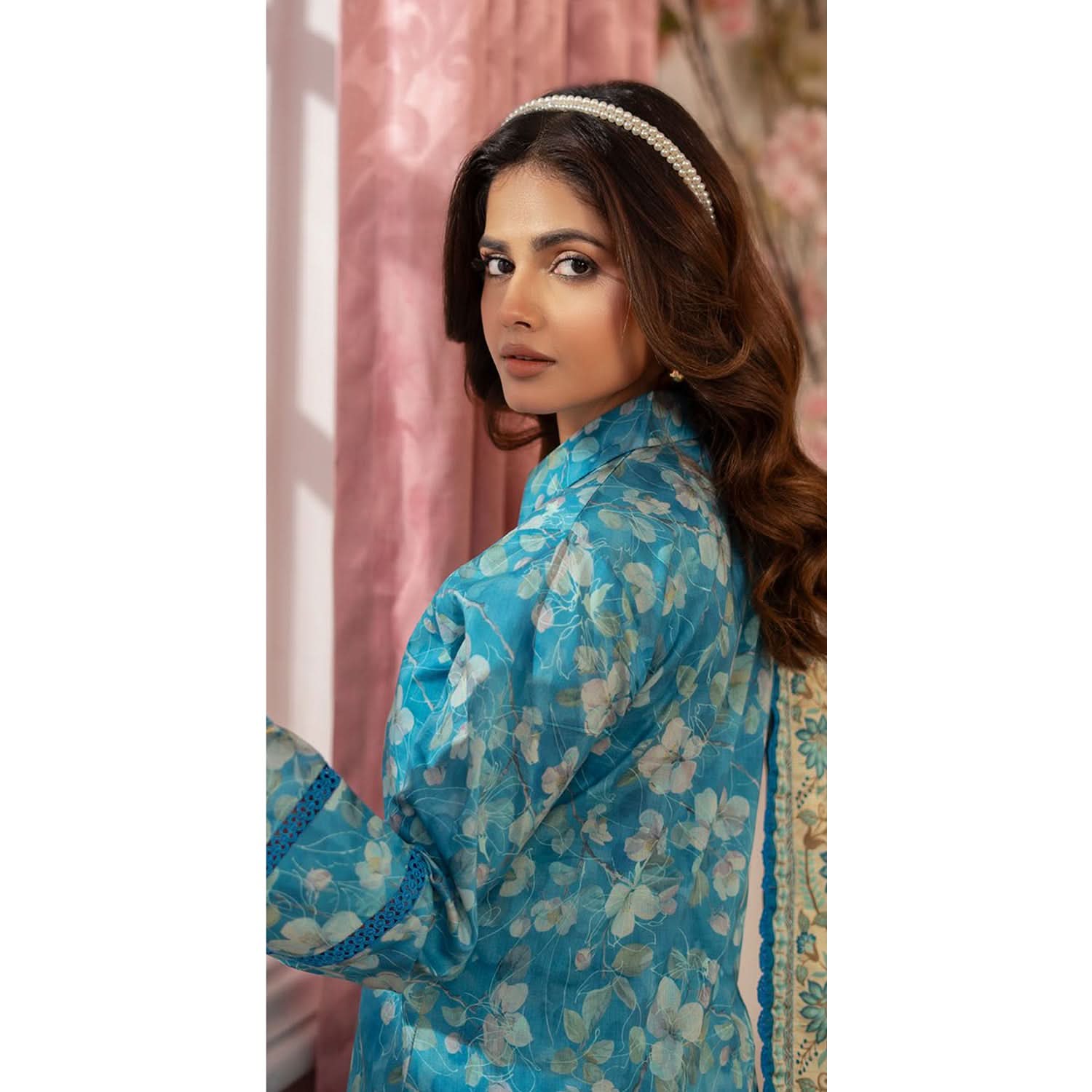 Al Zohaib Colors Digital Printed Unstitched Lawn 3 Pcs Suit - 3, Women, 3Pcs Shalwar Suit, Al-Zohaib Textiles, Chase Value