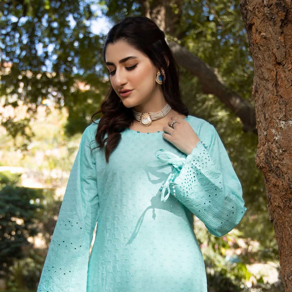 Schick Jaza Schiffli Embroidered Unstitched 2Pcs Suit V-4, Women, 2Pcs Shalwar Suit, MI Creation, Chase Value