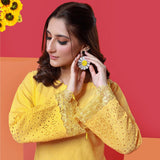 Jaza Schiffli Emroidered Lawn 2Pcs Unstitched Suit - 4, Women, 2Pcs Shalwar Suit, Mi Creation, Chase Value