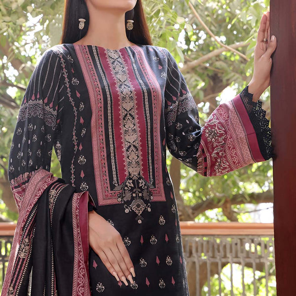 Signature Khaddar Printed Unstitched 3Pcs Suit V2- 2606, Women, 3Pcs Shalwar Suit, VS Textiles, Chase Value
