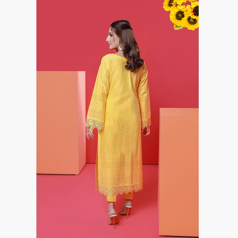 Jaza Schiffli Emroidered Lawn 2Pcs Unstitched Suit - 4, Women, 2Pcs Shalwar Suit, Mi Creation, Chase Value