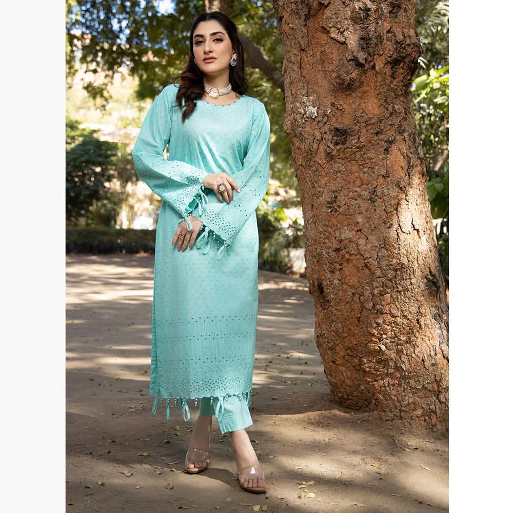 Schick Jaza Schiffli Embroidered Unstitched 2Pcs Suit V-4, Women, 2Pcs Shalwar Suit, MI Creation, Chase Value