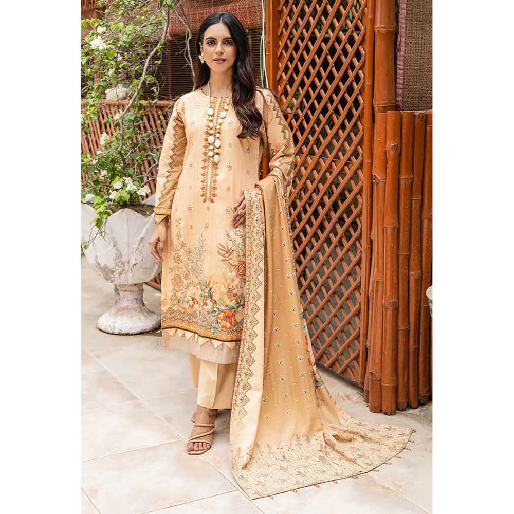 Schick Chambery Embroidered Un-stitched 3ps Suit - 8, Women, 3Pcs Shalwar Suit, MI Creation, Chase Value