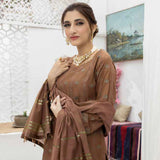 Schick Koel Viscose Schiffli Boring Embroidered Unstitched Suit With Fancy Dupatta - 10, Women, 3Pcs Shalwar Suit, MI Creation, Chase Value