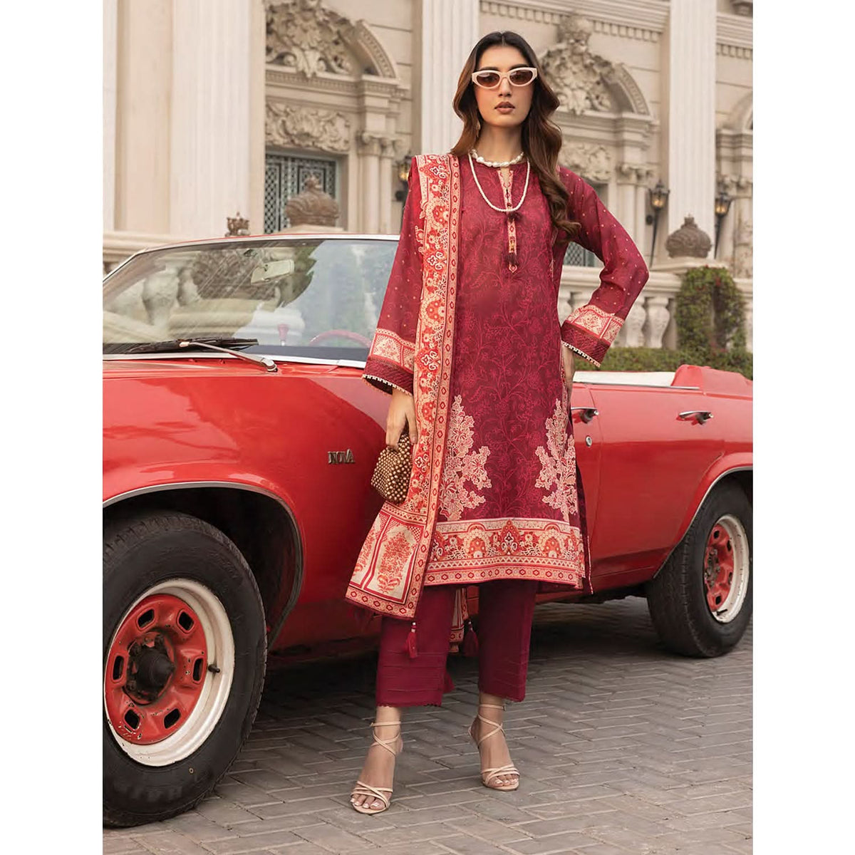Komal By LSM Textiles Lawn Printed Unstitched 3Pcs Suit - LG-AR-0116, Women, 3Pcs Shalwar Suit, LSM Textiles, Chase Value