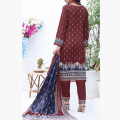 Jhalak Linen Printed Unstitched 3Pcs Suit - 4, Women, 3Pcs Shalwar Suit, VS Textiles, Chase Value