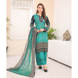 Laiba By SN Cloth Printed Unstitched 3 Pcs Suit - 4, Women, 3Pcs Shalwar Suit, SN Cloth, Chase Value