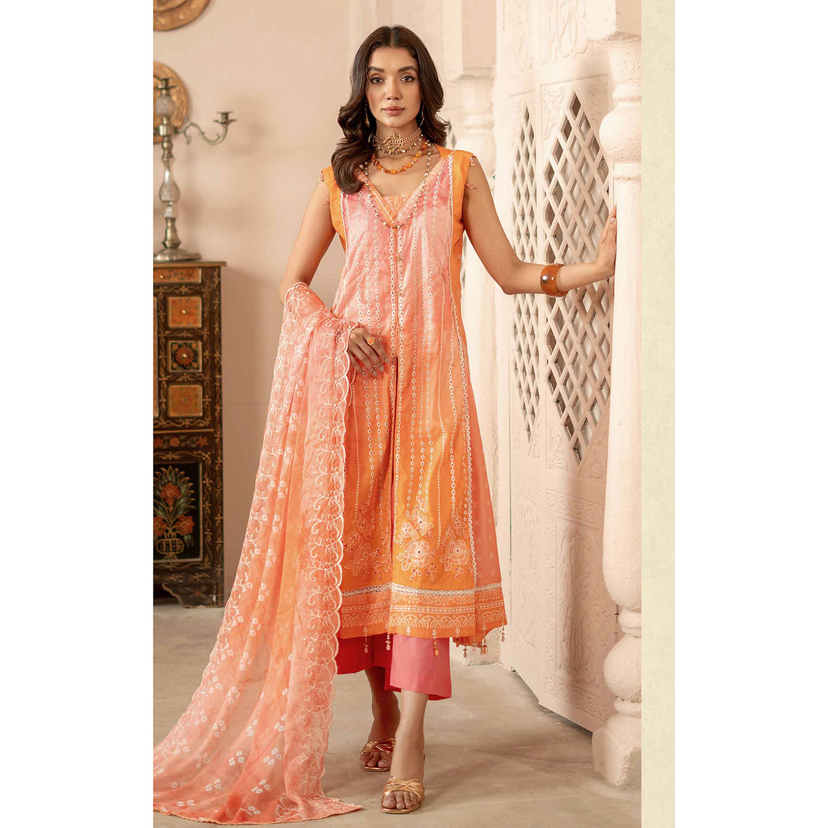 Sunshine Bloom By Al Zohaib Lawn Premium Unstitched 3 Pcs Suit - 4, Women, 3Pcs Shalwar Suit, Al-Zohaib Textiles, Chase Value