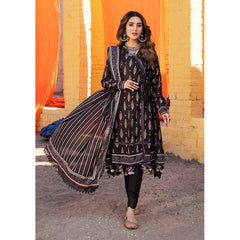 Monsoon Digital Printed Lawn Suit 3 Pes V-1 - 3