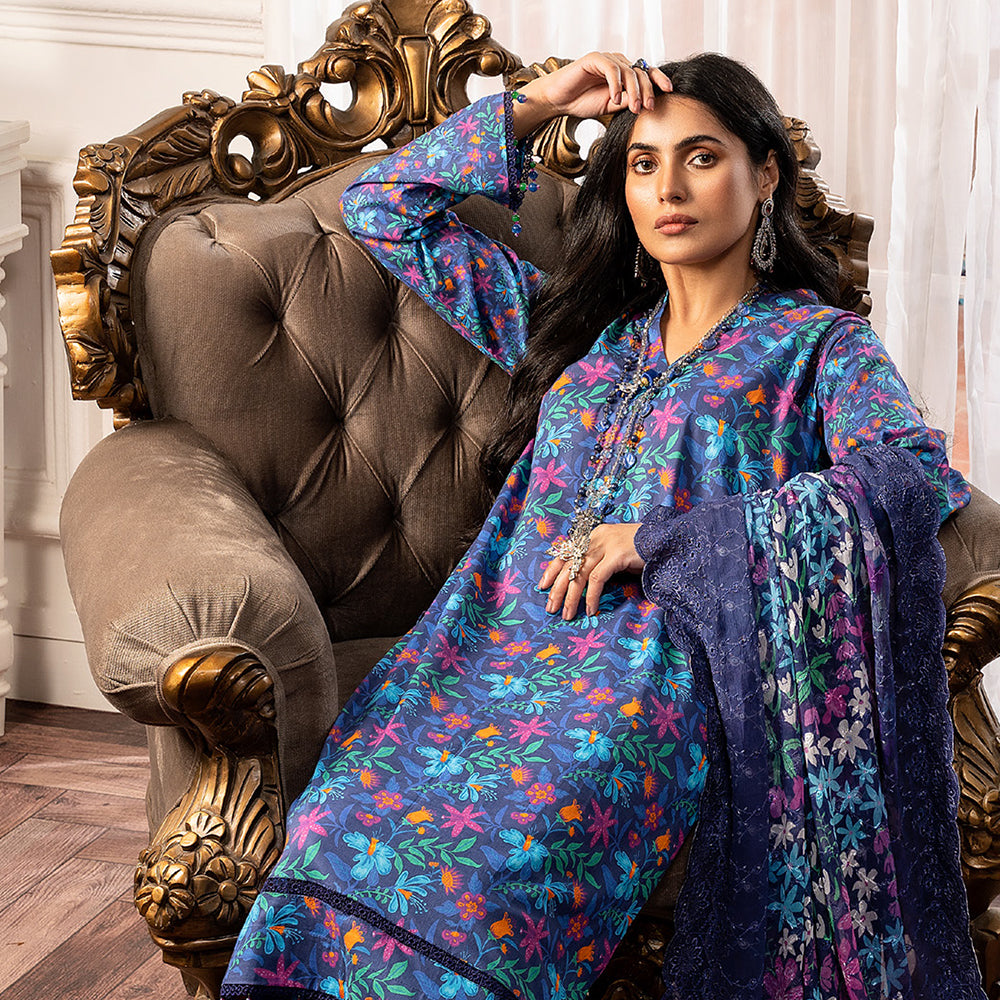 Al-Zohaib Sun Shine Cotton Printed Unstitched 3Pcs Suit - 4, Women, 3Pcs Shalwar Suit, Al-Zohaib Textiles, Chase Value