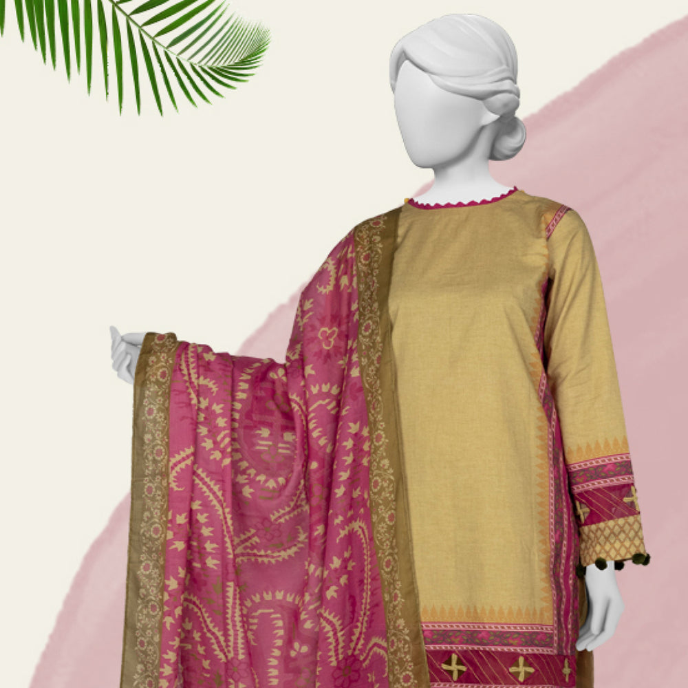 Panjnad Norah Lawn By J. Printed Unstitched 3 Pcs Suit - 241194, Women, 3Pcs Shalwar Suit, Chase Value, Chase Value