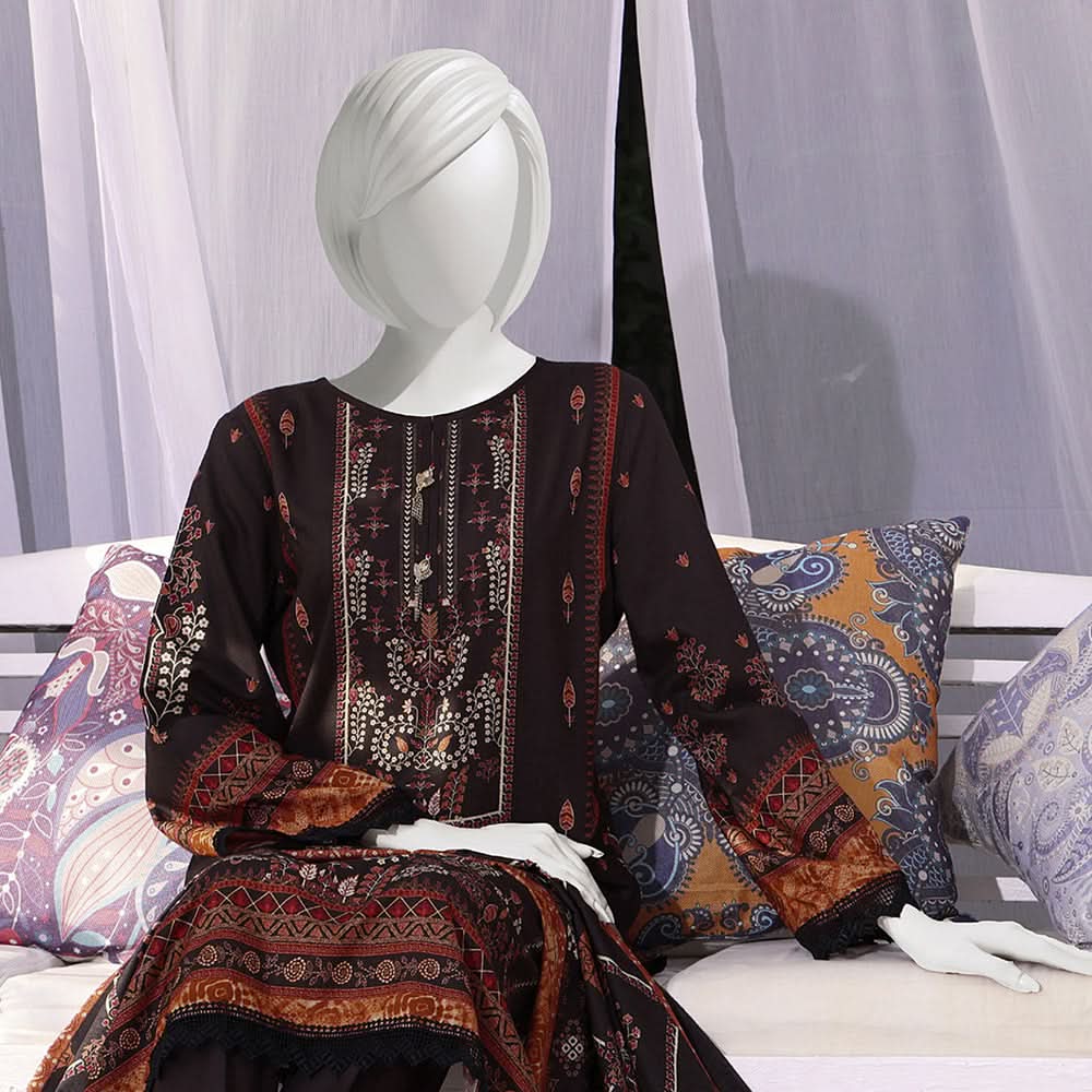 Aisha Alishba Shimmery Printed Unstitched 3Pcs Suit - 2572, Women, 3Pcs Shalwar Suit, VS Textiles, Chase Value