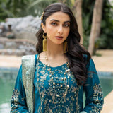 Schick Chantelle Luxury Chiffon Embroidered Unstitched 3Pcs Suit - 2, Women, 3Pcs Shalwar Suit, MI Creation, Chase Value