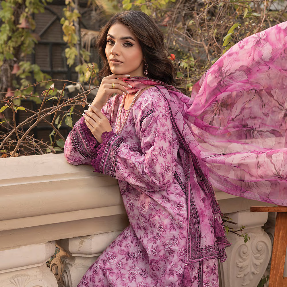 Komal By LSM Textiles Lawn Printed Unstitched 3Pcs Suit - LG-MM-0301, Women, 3Pcs Shalwar Suit, LSM Textiles, Chase Value