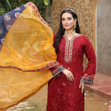 Schick Shehnai Embroidered Unstitched 3pcs Suit  - 2, Women, 3Pcs Shalwar Suit, MI Creation, Chase Value