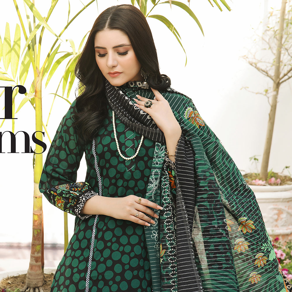 Bin Hameed Shalizeh Lawn Printed CO-Ords Unstitched 3Pcs Suit - 4, Women, 3Pcs Shalwar Suit, Rana Arts, Chase Value