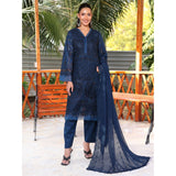 Summer Vibes By Dr. Haris Chikankari Lawn Unstitched 4 Pec Suit - 5, Women, 3Pcs Shalwar Suit, MI Creation, Chase Value