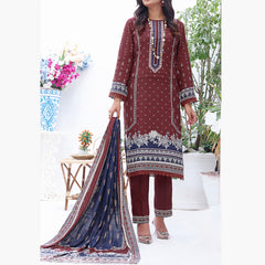 Jhalak Linen Printed Unstitched 3Pcs Suit - 4, Women, 3Pcs Shalwar Suit, VS Textiles, Chase Value