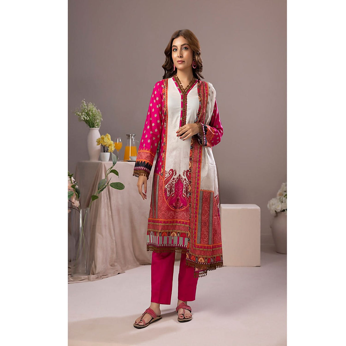Salina Weaving Dobby By Regalia Printed Lawn Unstitched 3 Pcs Suit - 4, Women, 3Pcs Shalwar Suit, Regalia Textiles, Chase Value