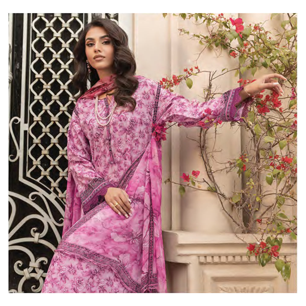 Komal By LSM Textiles Lawn Printed Unstitched 3Pcs Suit - LG-MM-0301, Women, 3Pcs Shalwar Suit, LSM Textiles, Chase Value