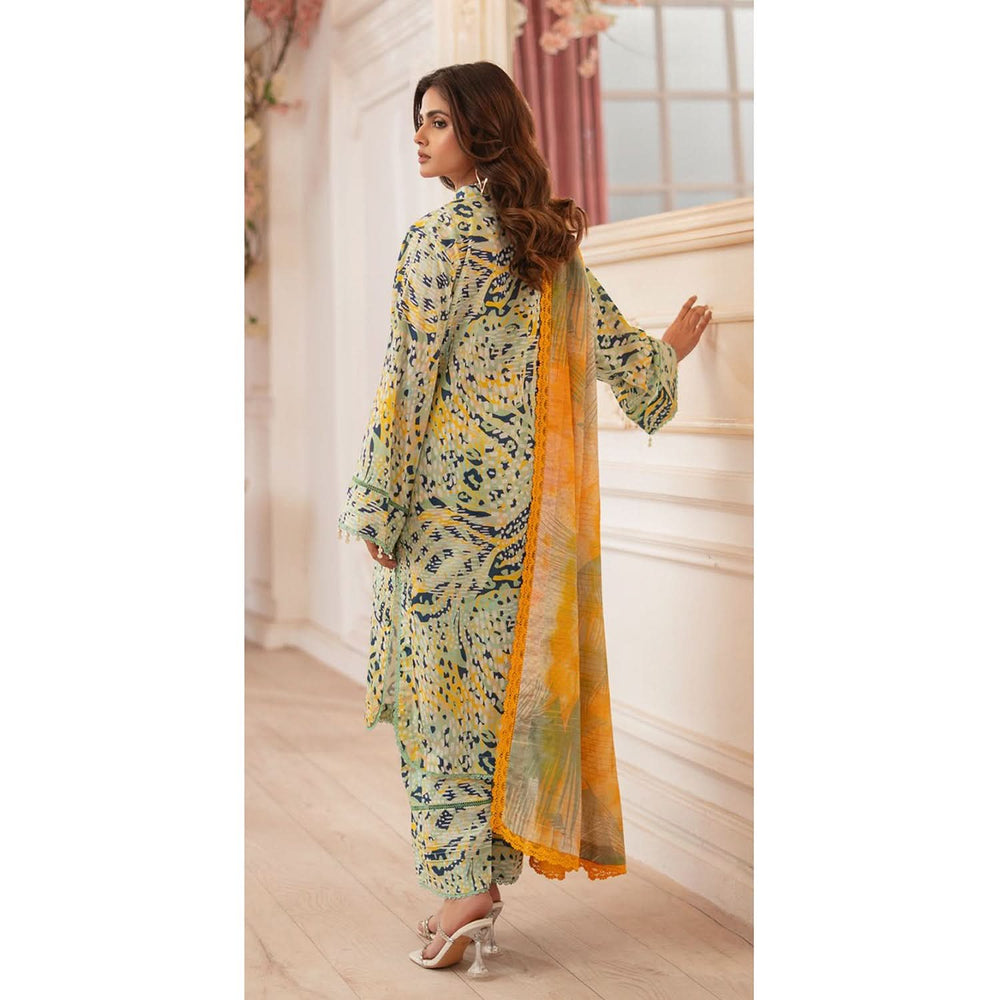 Al Zohaib Colors Digital Printed Unstitched Lawn 3 Pcs Suit - 4, Women, 3Pcs Shalwar Suit, Al-Zohaib Textiles, Chase Value