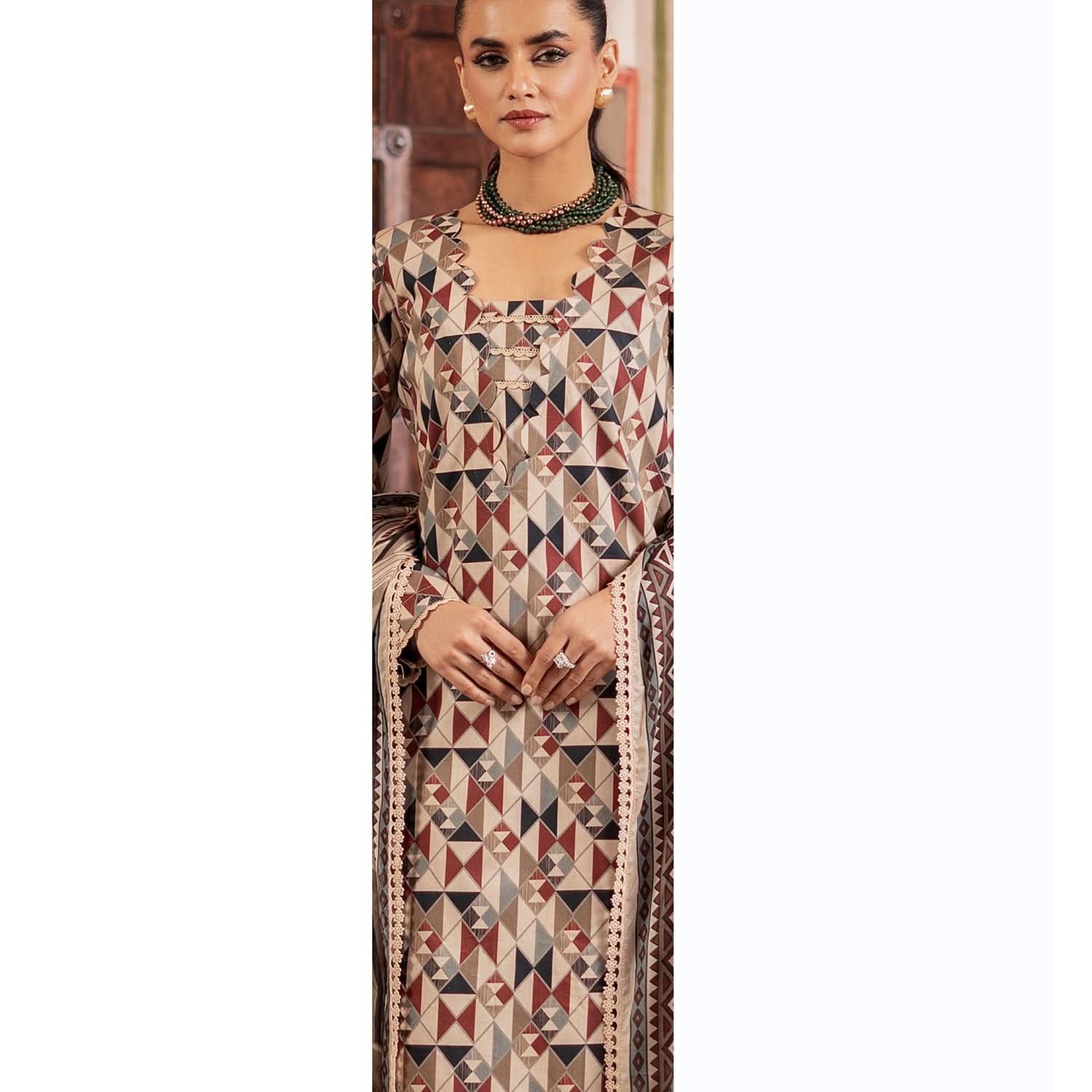 Colors Identic Separates By Al Zohaib Digital Printed 3 Pcs Suit - 4, Women, 3Pcs Shalwar Suit, Al-Zohaib Textiles, Chase Value