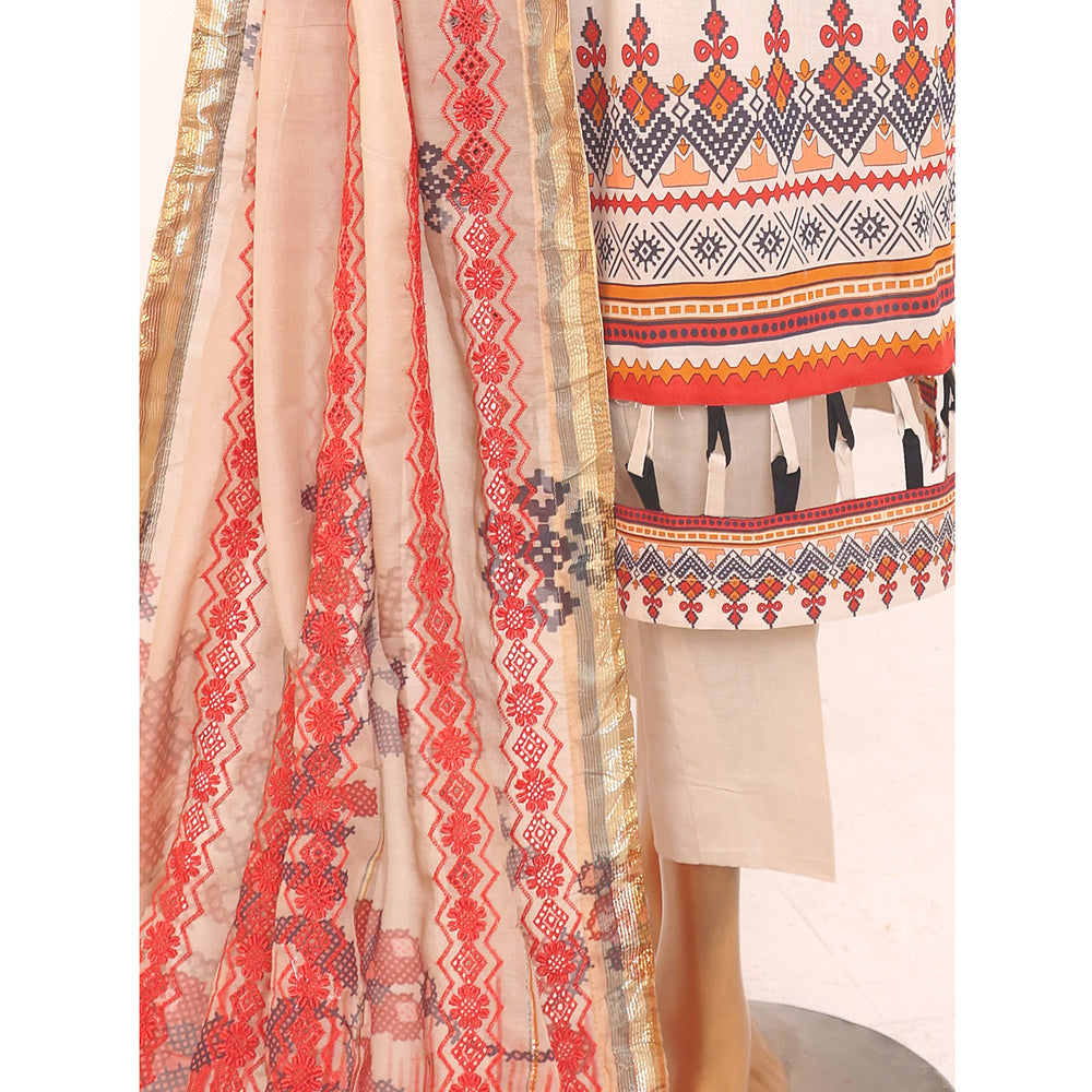 Needle Wonder By Dr. Haris Printed & Embroidered Lawn Unstitched 3Pcs Suit - 3, Women, 3Pcs Shalwar Suit, MI Creation, Chase Value