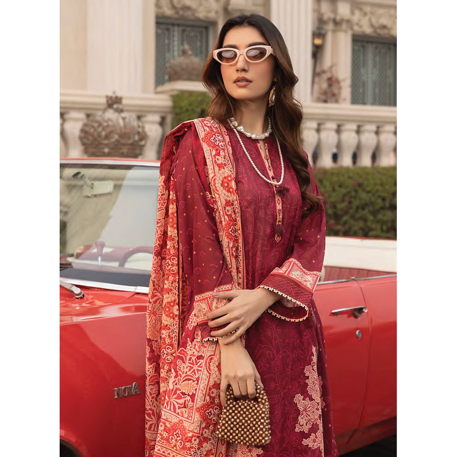 Komal By LSM Textiles Lawn Printed Unstitched 3Pcs Suit - LG-AR-0116, Women, 3Pcs Shalwar Suit, LSM Textiles, Chase Value
